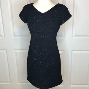 Vintage David Warren Dress 2 Black Sparkle 1990s